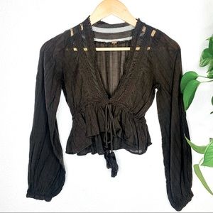 Free People | Sheer Babydoll Blouse